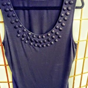 Sexy scoop necked top with button accents